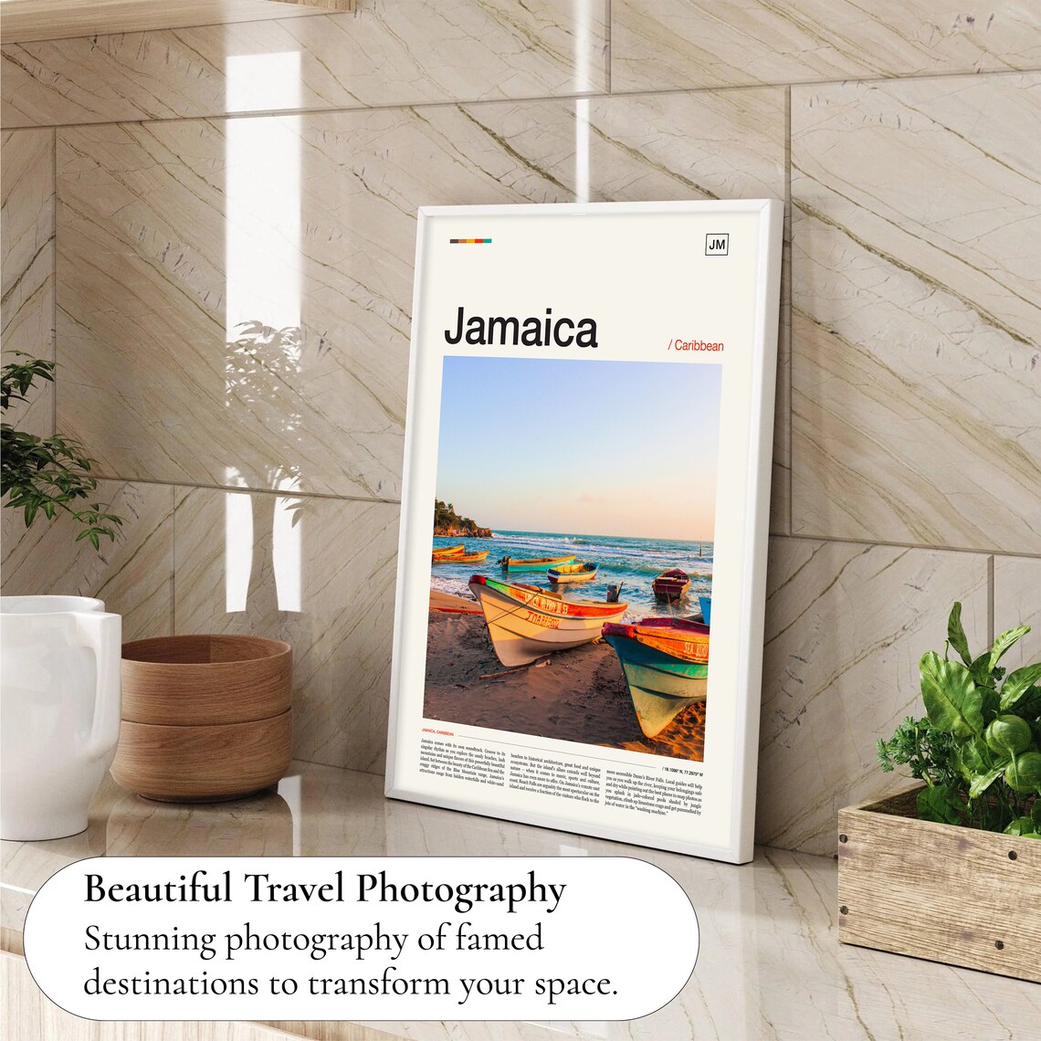 Jamaica Travel Poster, World & Cultural Art - Image 4
