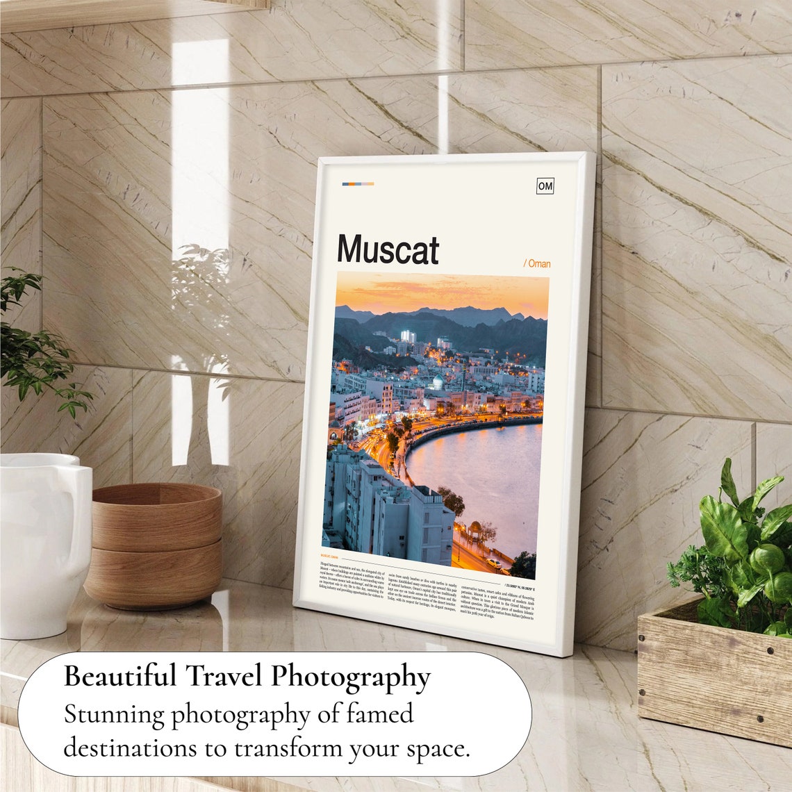Muscat Print Muscat Poster Muscat Wall Art Muscat Art Print Muscat Artwork Muscat Photo Muscat Travel Oman Print Oman Poster - Image 4