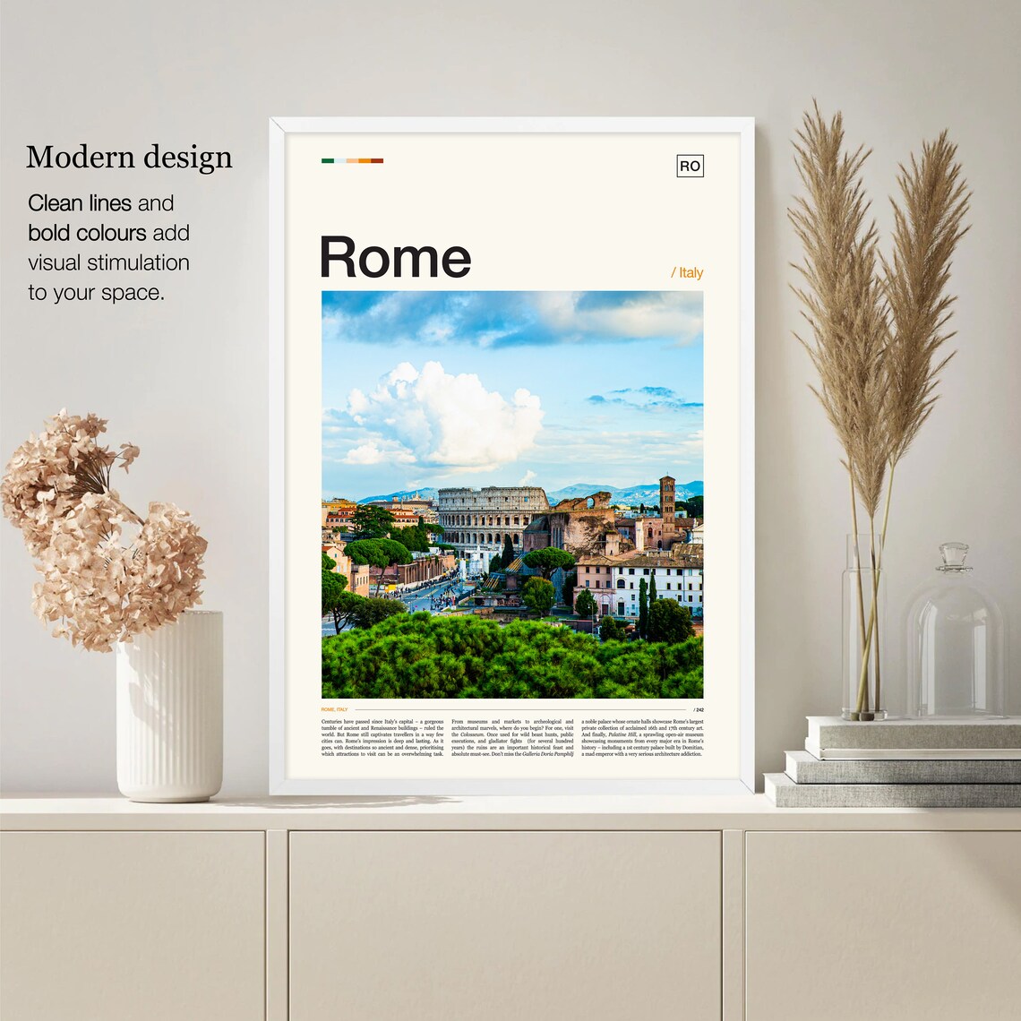 Rome Travel Poster, Ancient Italy Wall Art - Image 4