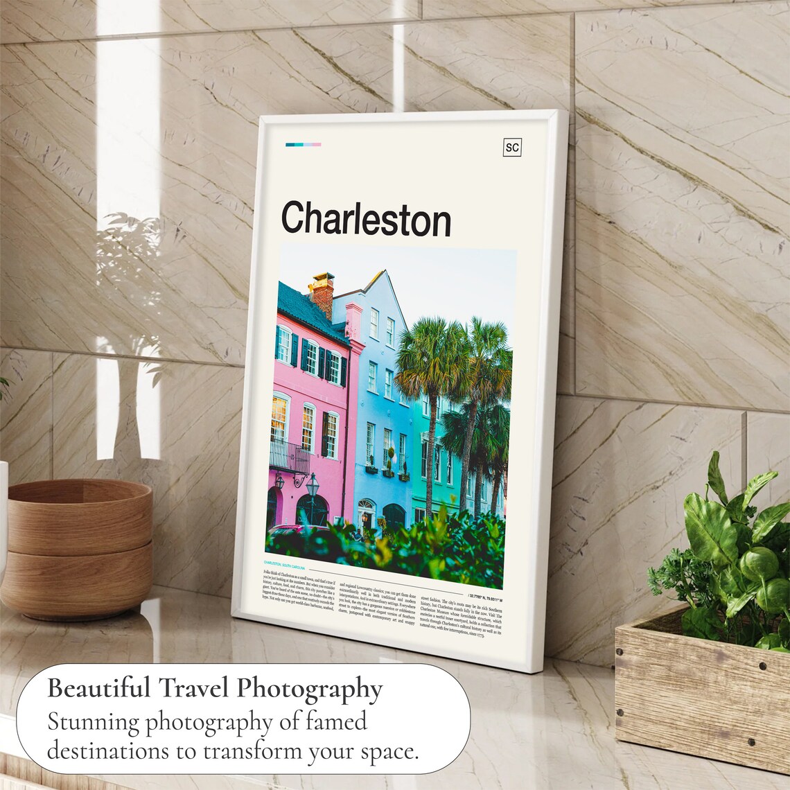 Charleston Travel Poster, South Carolina Wall Art - Image 4