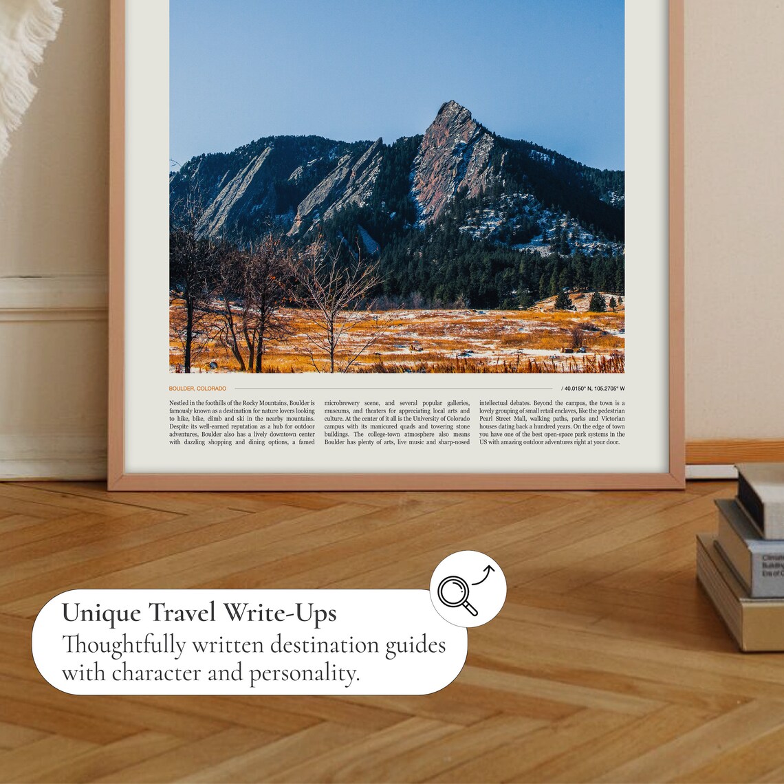 Boulder Travel Poster, Colorado City Art Print - Image 2