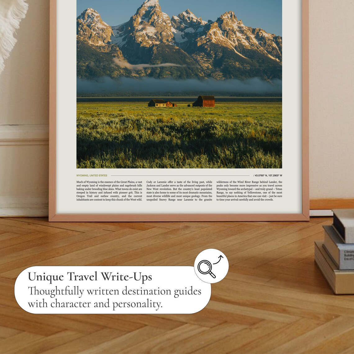 Grand Teton Travel Poster, Wyoming Landscape - Image 2