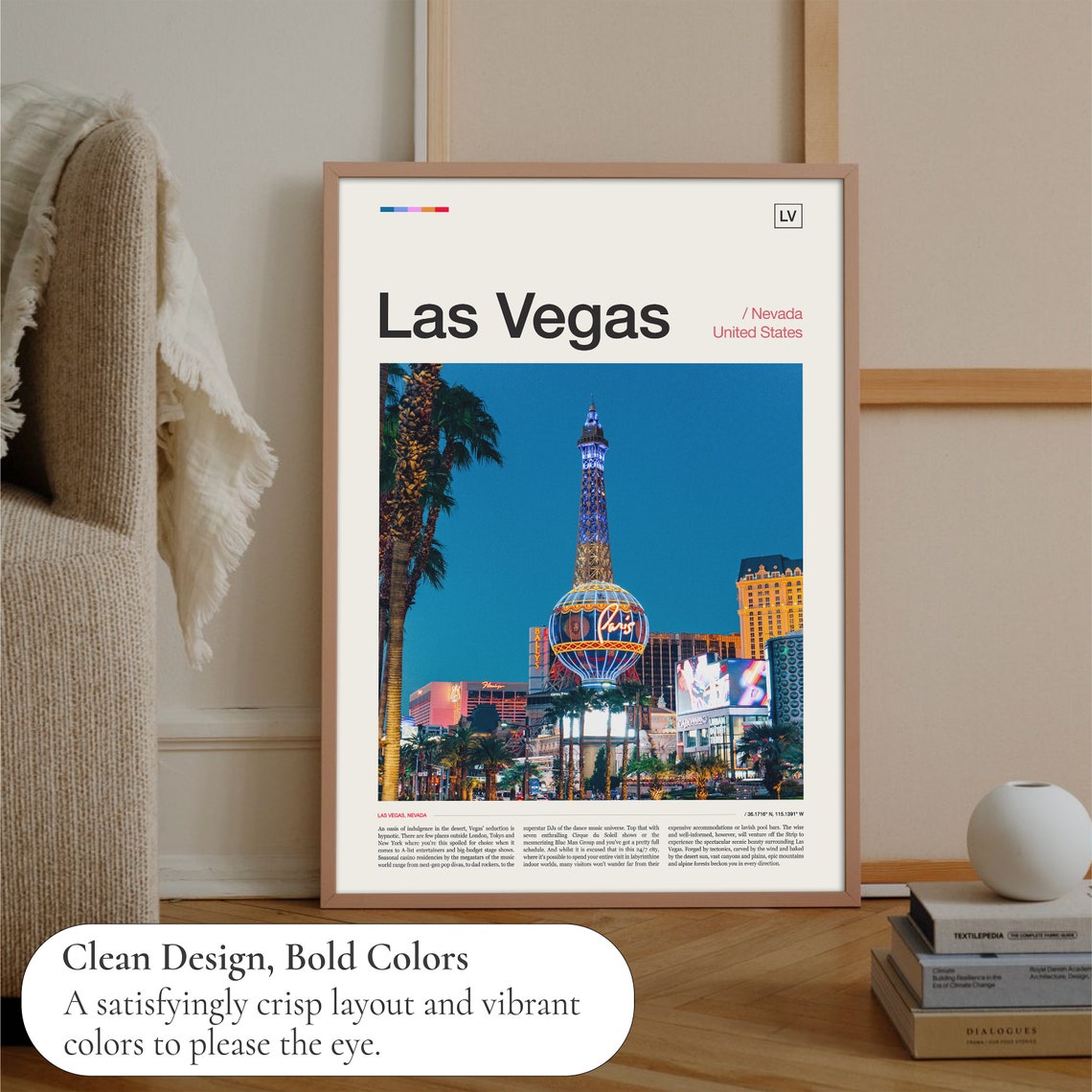 Las Vegas Print Las Vegas Poster Las Vegas Wall Art Las Vegas Art Print Las Vegas Decor Las Vegas Gift Las Vegas Photo Las Vegas Travel - Image 3