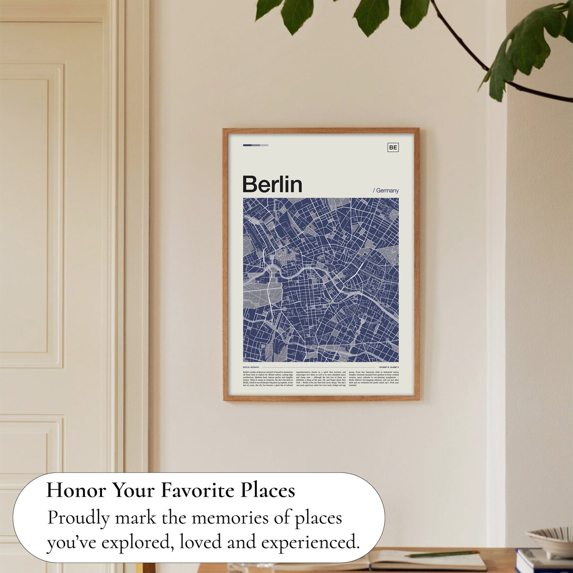 Berlin Map Poster, Travel Wall Art Print - Image 5