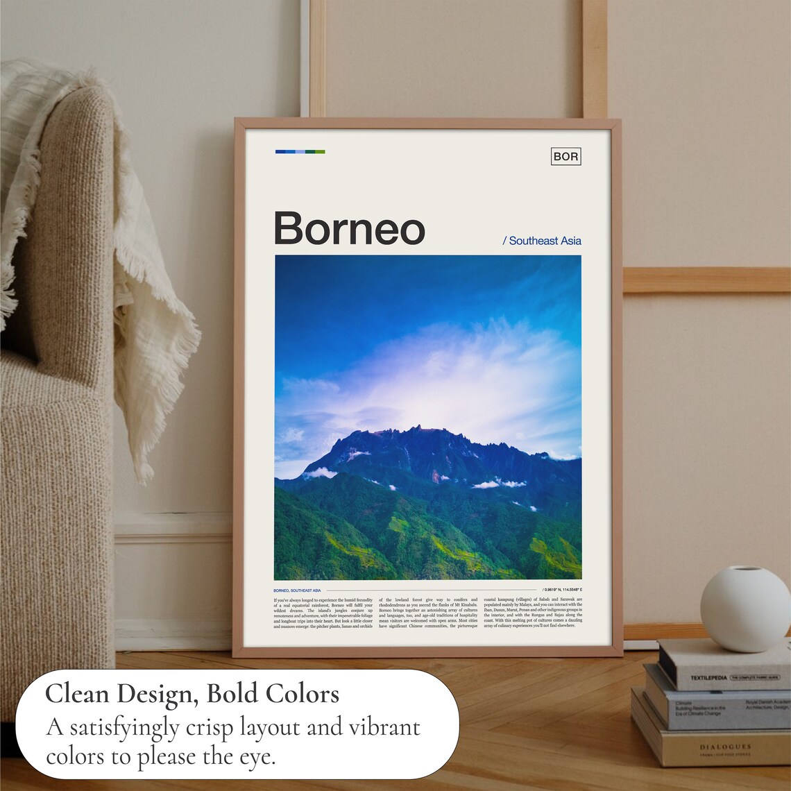 Borneo Travel Poster, Place and Destination Print - Image 3