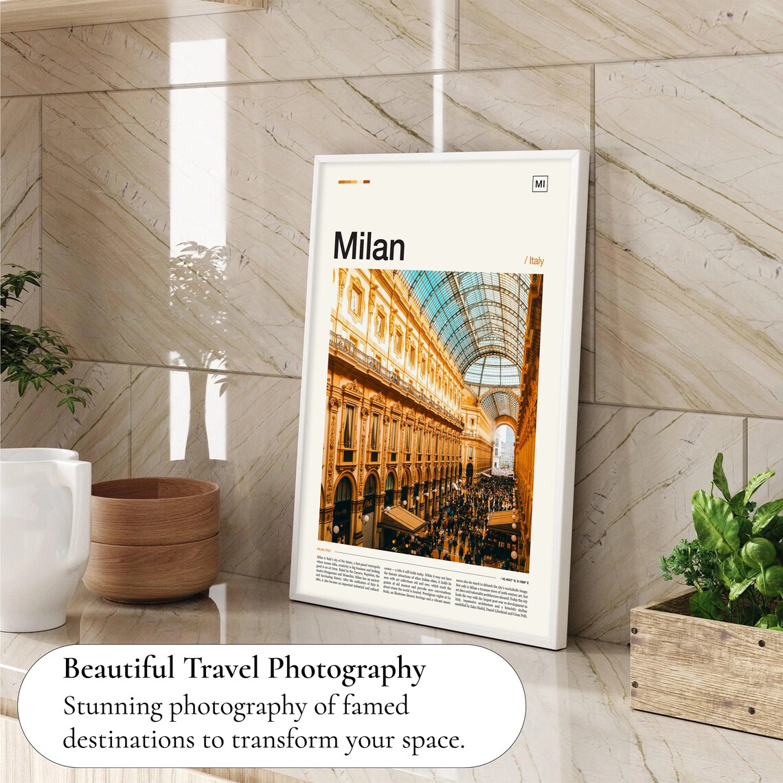 Milan Travel Poster, Italy Travel Art Print - Image 4
