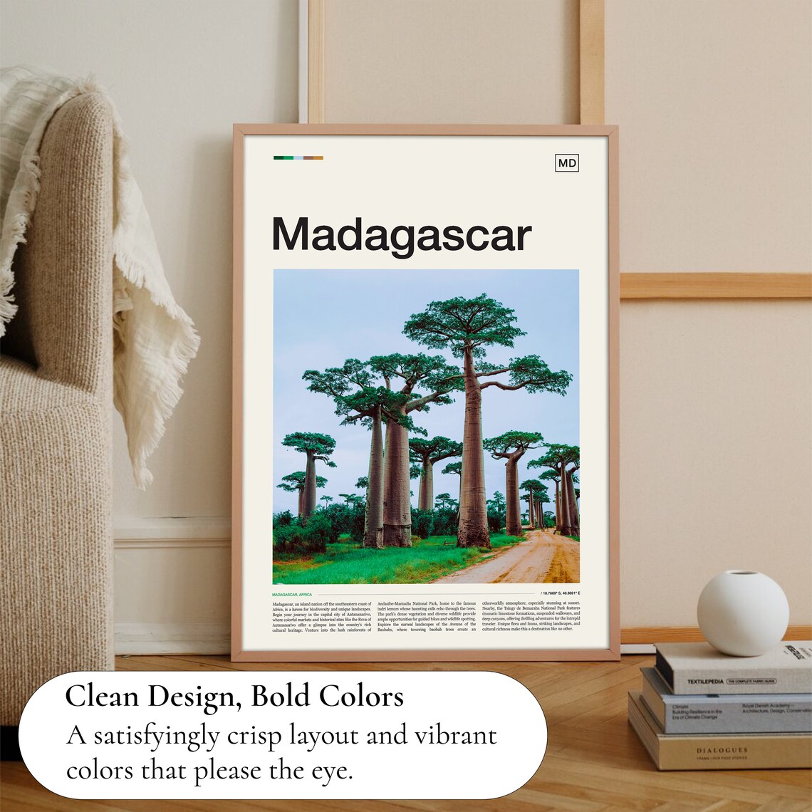 Madagascar Africa Baobab Avenue Giant Trees Photo Travel Poster Art - Image 3