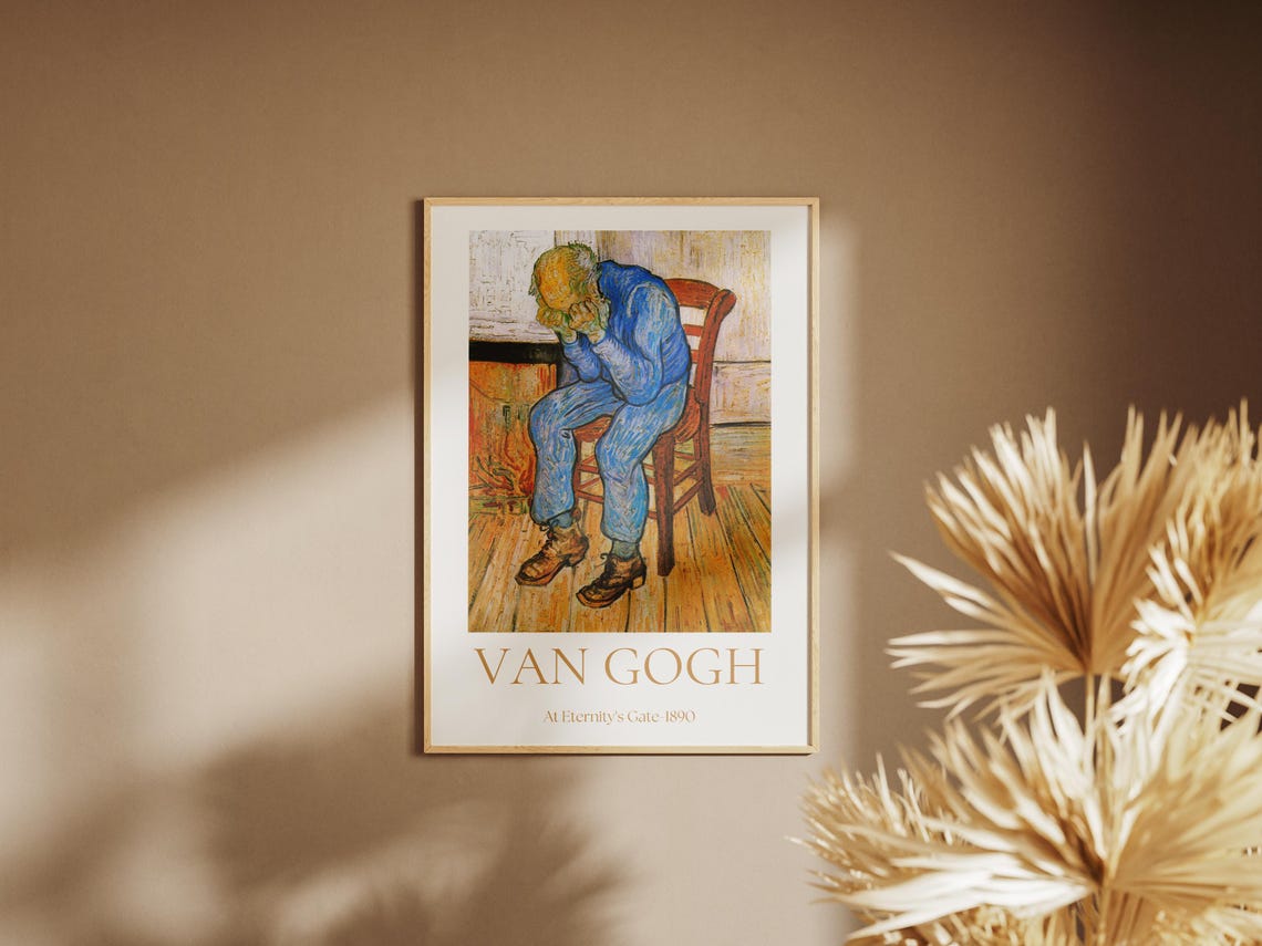 Van Gogh At Eternity's Gate 1890 Sorrowing Old Man Art Print Poster - Image 7