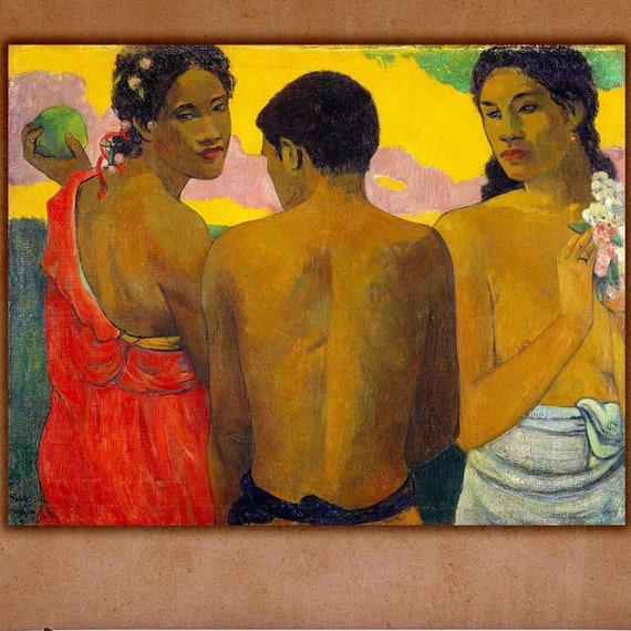 Gauguin Three Tahitians Art Print