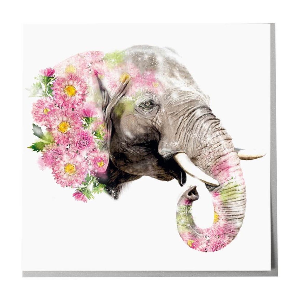 Elephant Greeting Card Art Print
