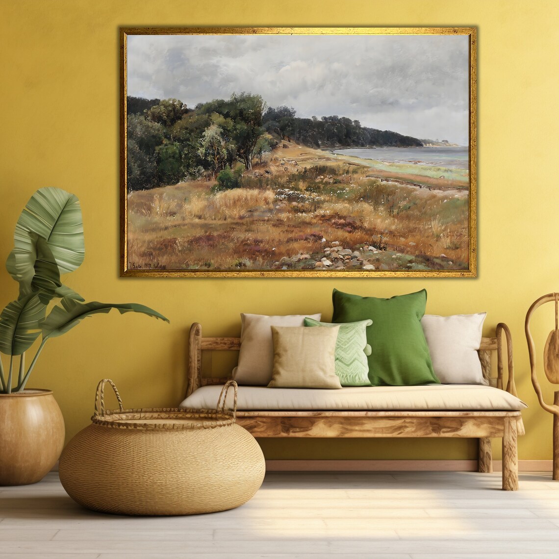 Village House Decor Nature Art Print Ready To Hang Framed Wall Art Housewarming Gift - Image 3