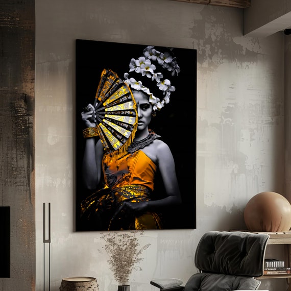 Exotic Balinese Dancer Art Framed Print Ethnic Woman Wall Art Balinese Dancer Wall Art Perfect Cultural Gift For Home Aesthetics