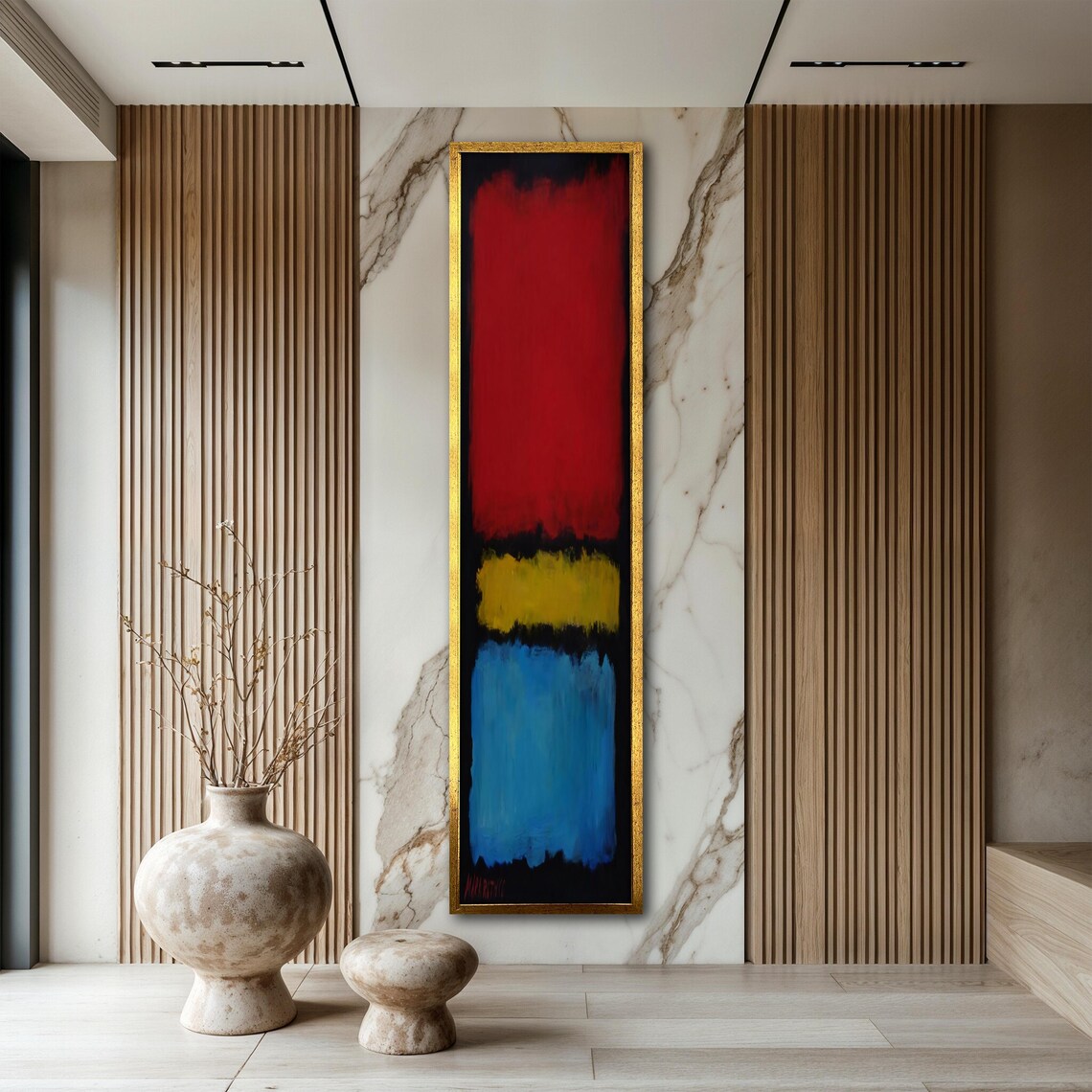 Mark Rothko Abstract Painting Large Vertical Wall Art Modern Minimal Home Decor Rothko Art Print Ready To Hang Artwork Gift Idea