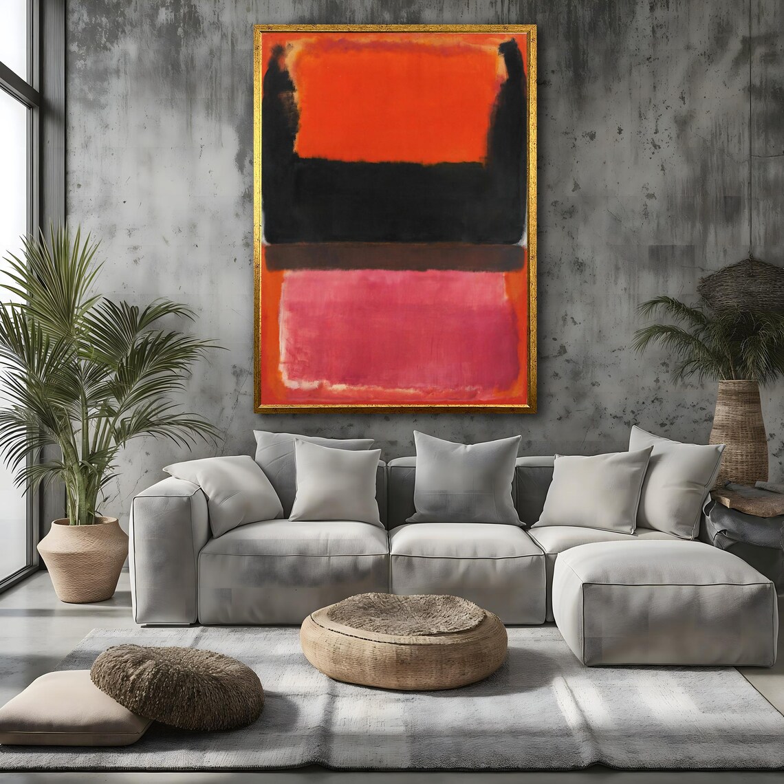 Abstract Expressionism Print Mark Rothko Art Wall Decor Framed Ready To Hang Mark Rothko Wall Art Room Decor Gift Idea - Image 3