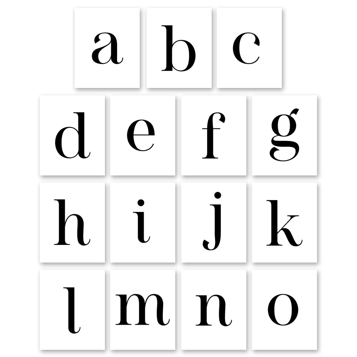 Lowercase Letter A White Background Monogram Typography Poster - Image 2