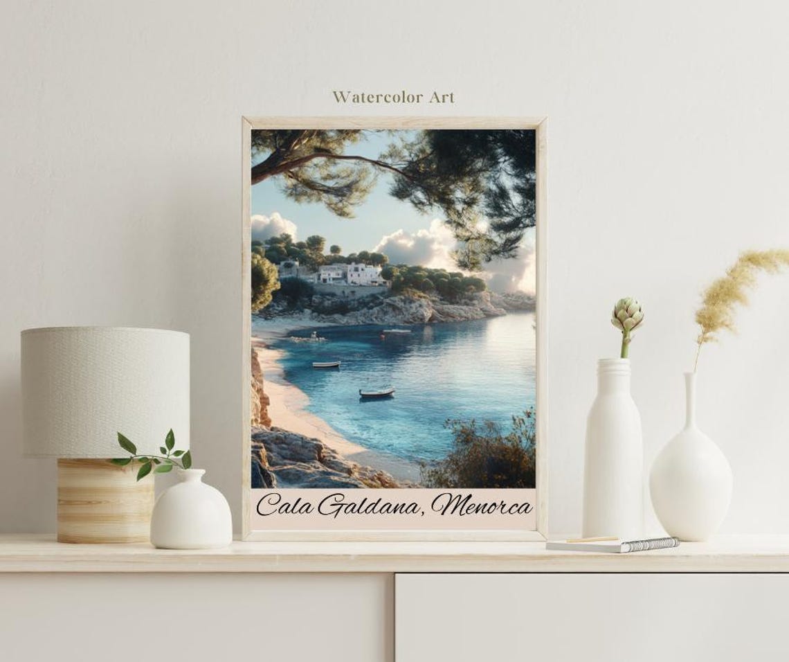 Cala Galdana Menorca Wall Art Posters Cafe Decor Home World Poster Design