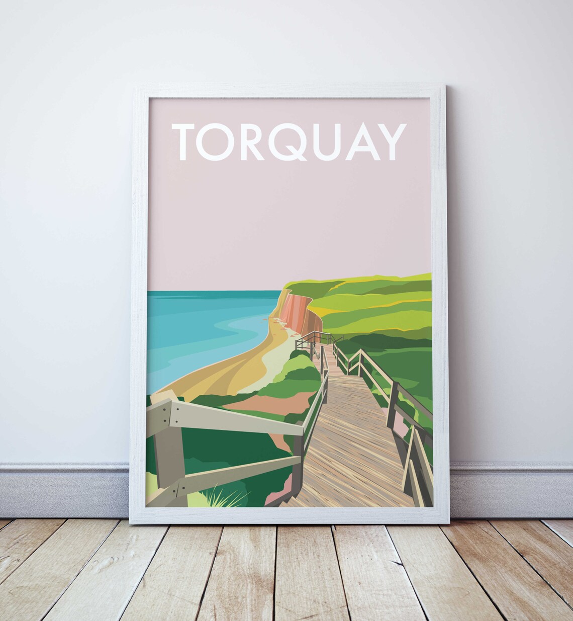 Torquay Beach Travel Poster, Australia