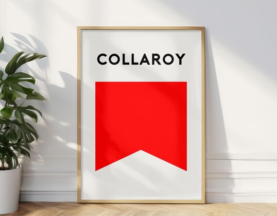 Collaroy Beach Flag Print Collaroy Northern Beaches Surf Flag Beach Art Print Surf Nsw