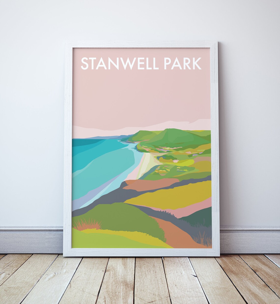 Stanwell Park Travel Poster, South Coast New South Wales