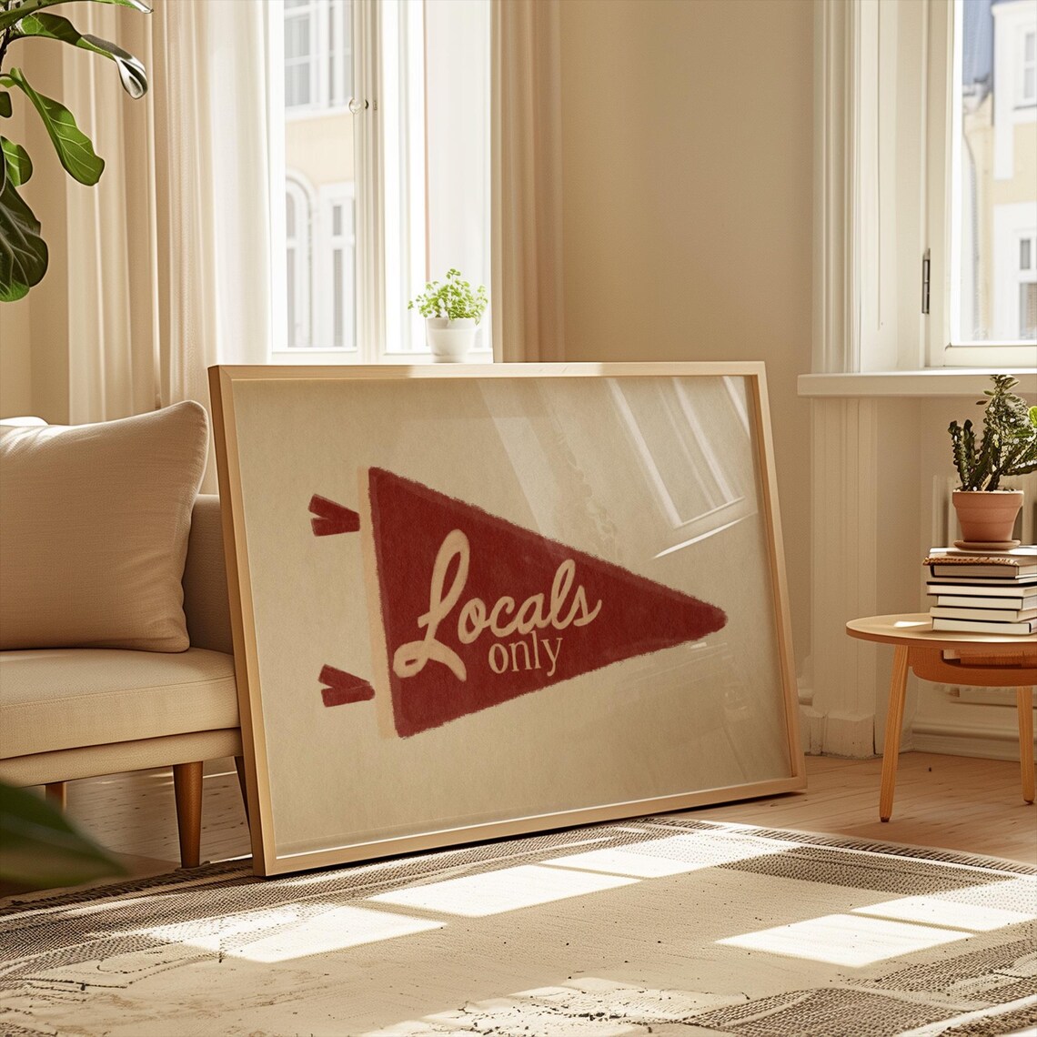 Locals Only Beach House Decor Nautical Art Print - Image 3