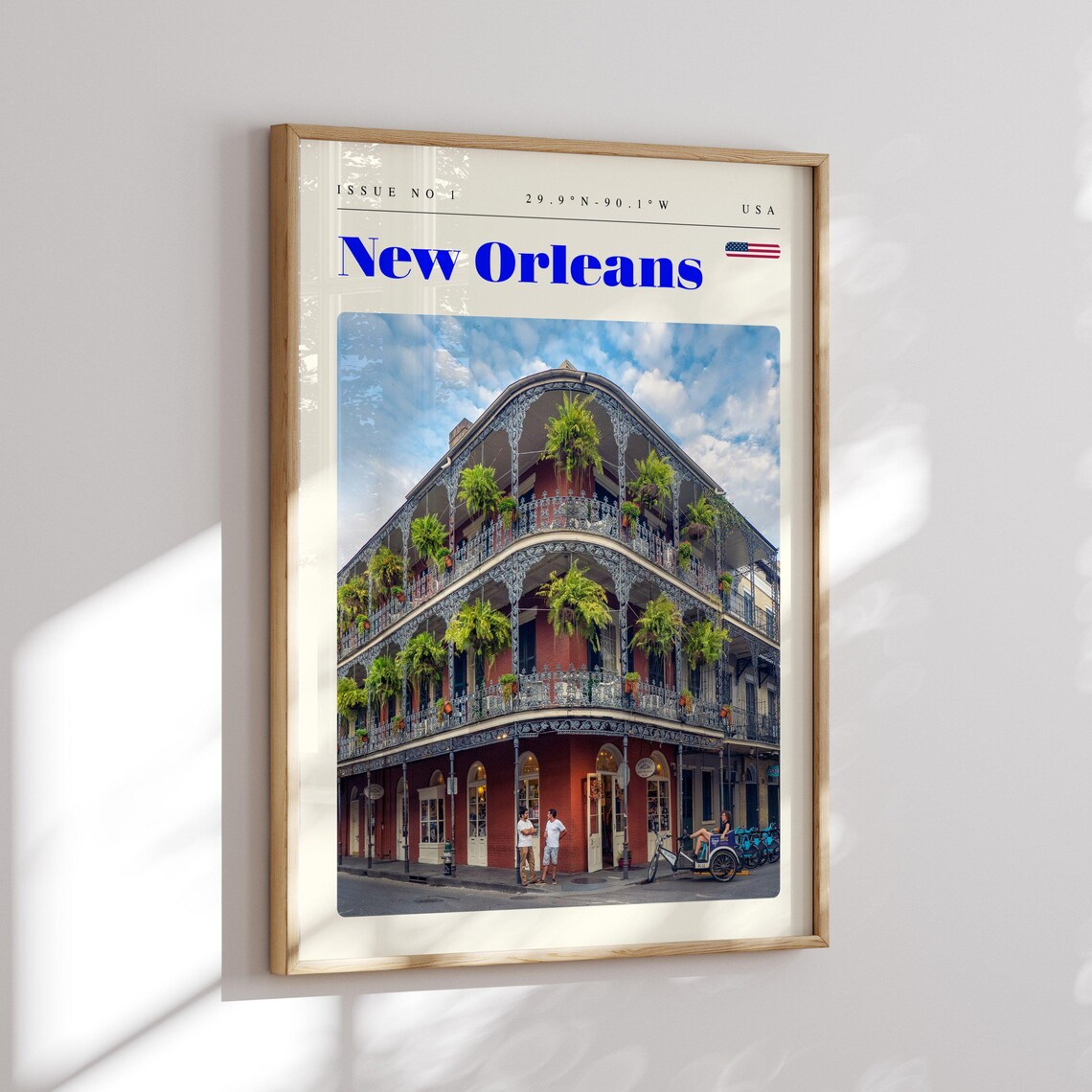 New Orleans Louisiana French Quarter Balcony Building Poster - Image 2