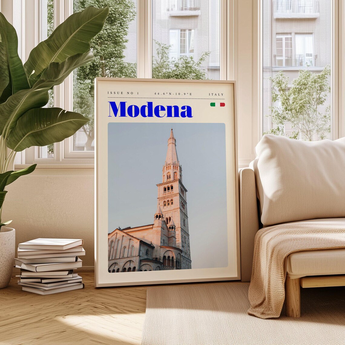 Modena Italy Cathedral Ghirlandina Tower Photo Travel Poster