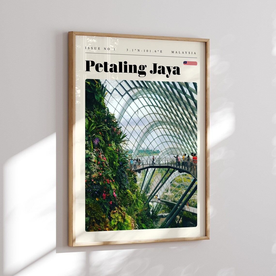 Petaling Jaya Malaysia Glass Conservatory Garden Dome Travel Poster - Image 2