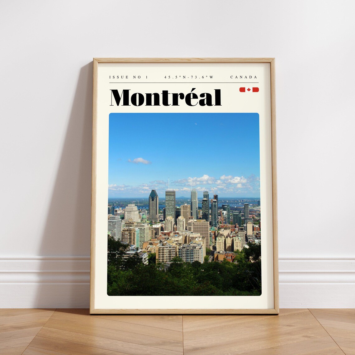 Montreal Canada Downtown Skyline Panorama Photo Travel Poster - Image 3