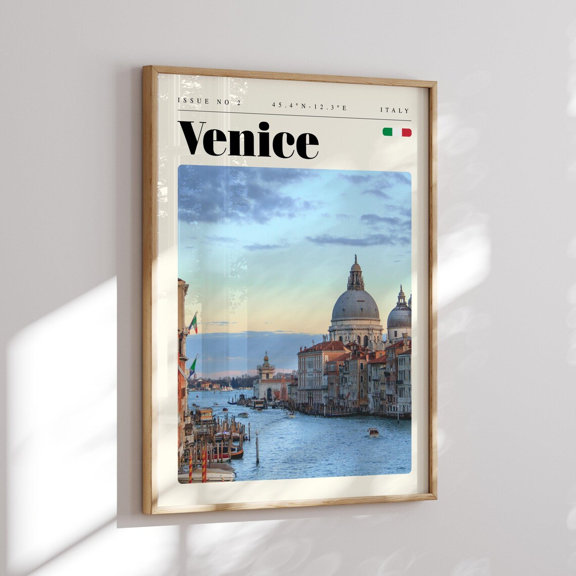 Venice Italy Vintage Travel Poster Grand Canal With Salute Basilica - Image 2