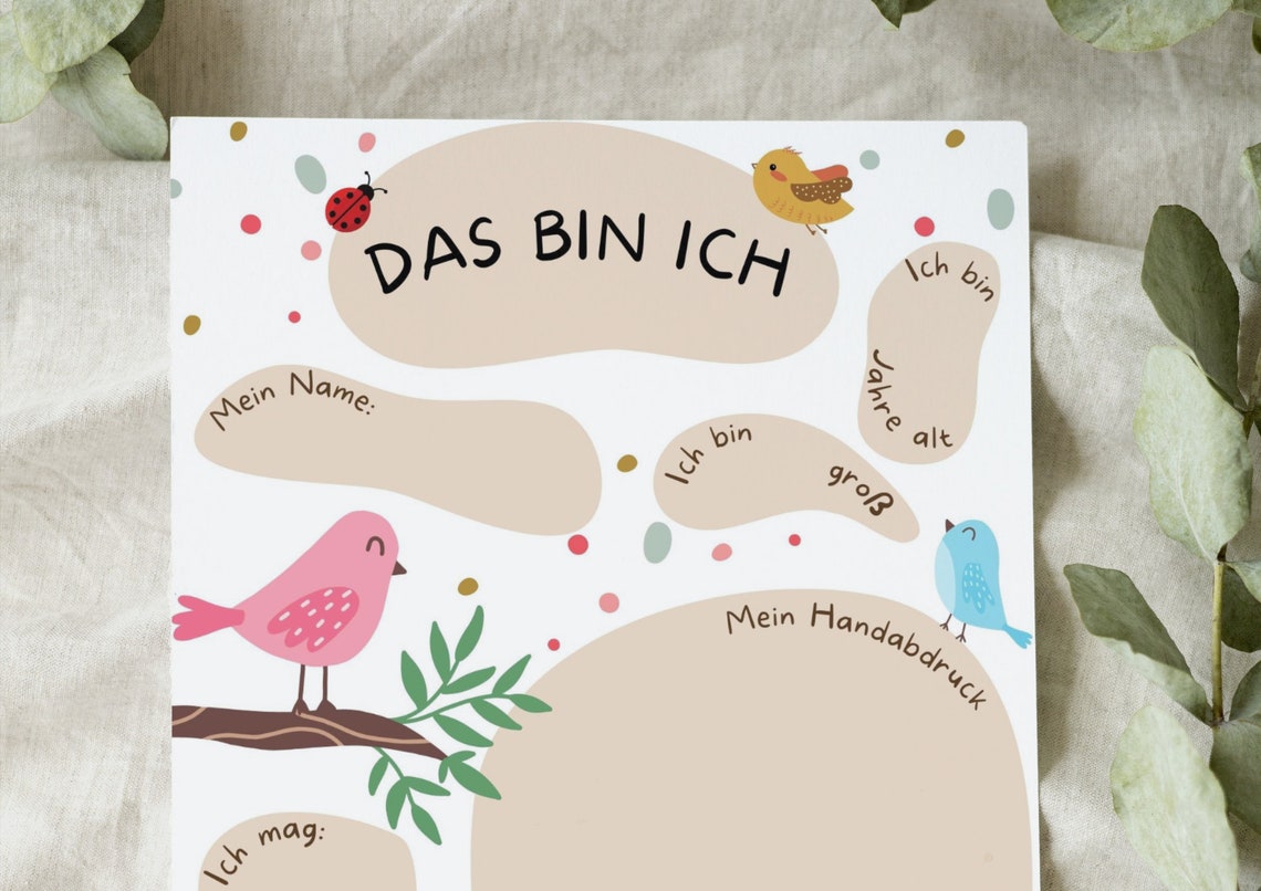 Childminder Portfolio All About Me And Special Day Nursery Print - Image 4