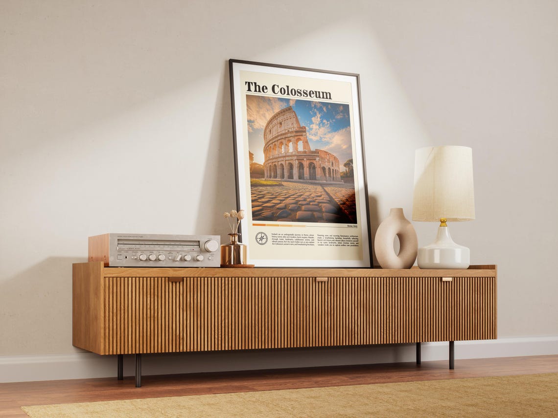 Rome Travel Print Rome Colosseum Print Rome Italy Wall Art Rome Poster Colosseum Photo Rome Italy Poster Print Rome Colosseum Decor - Image 7