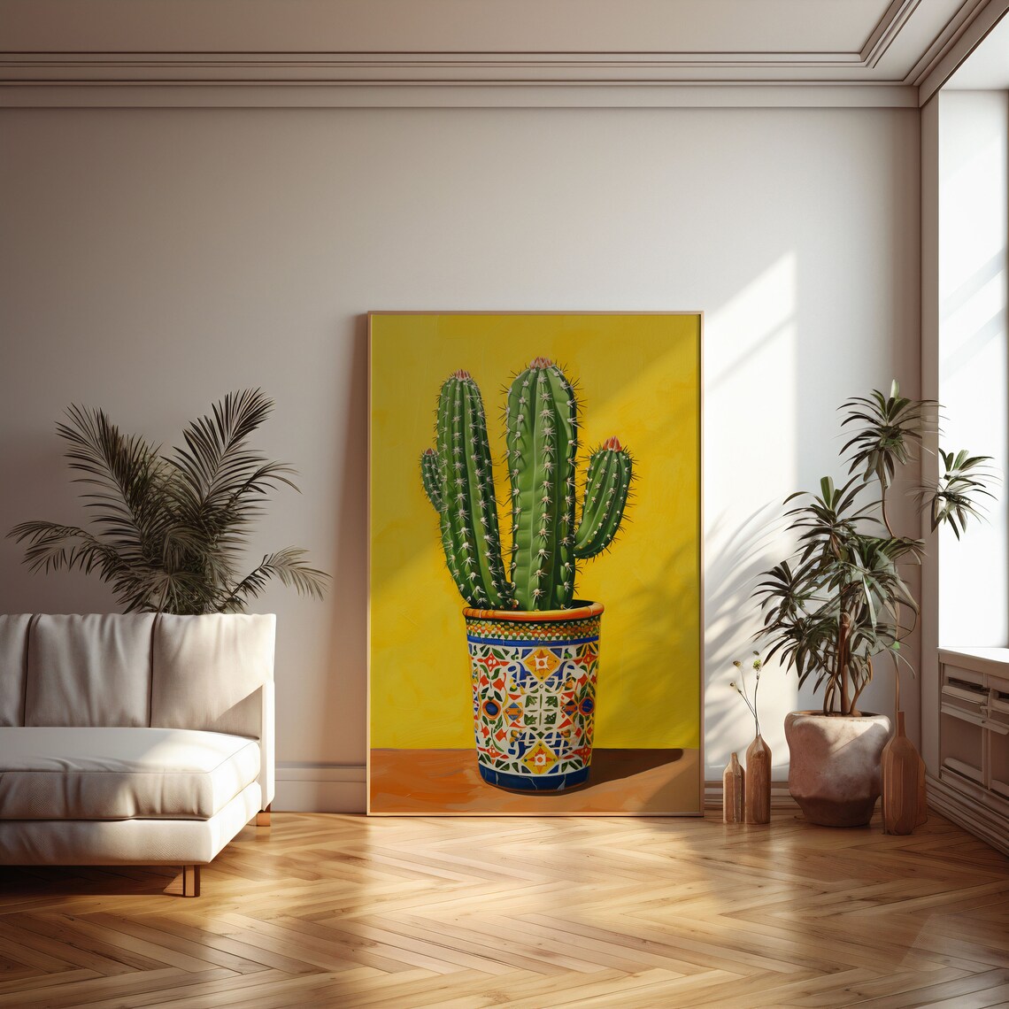 Cactus Poster, Moody Watercolor Botanical Art Print - Image 3