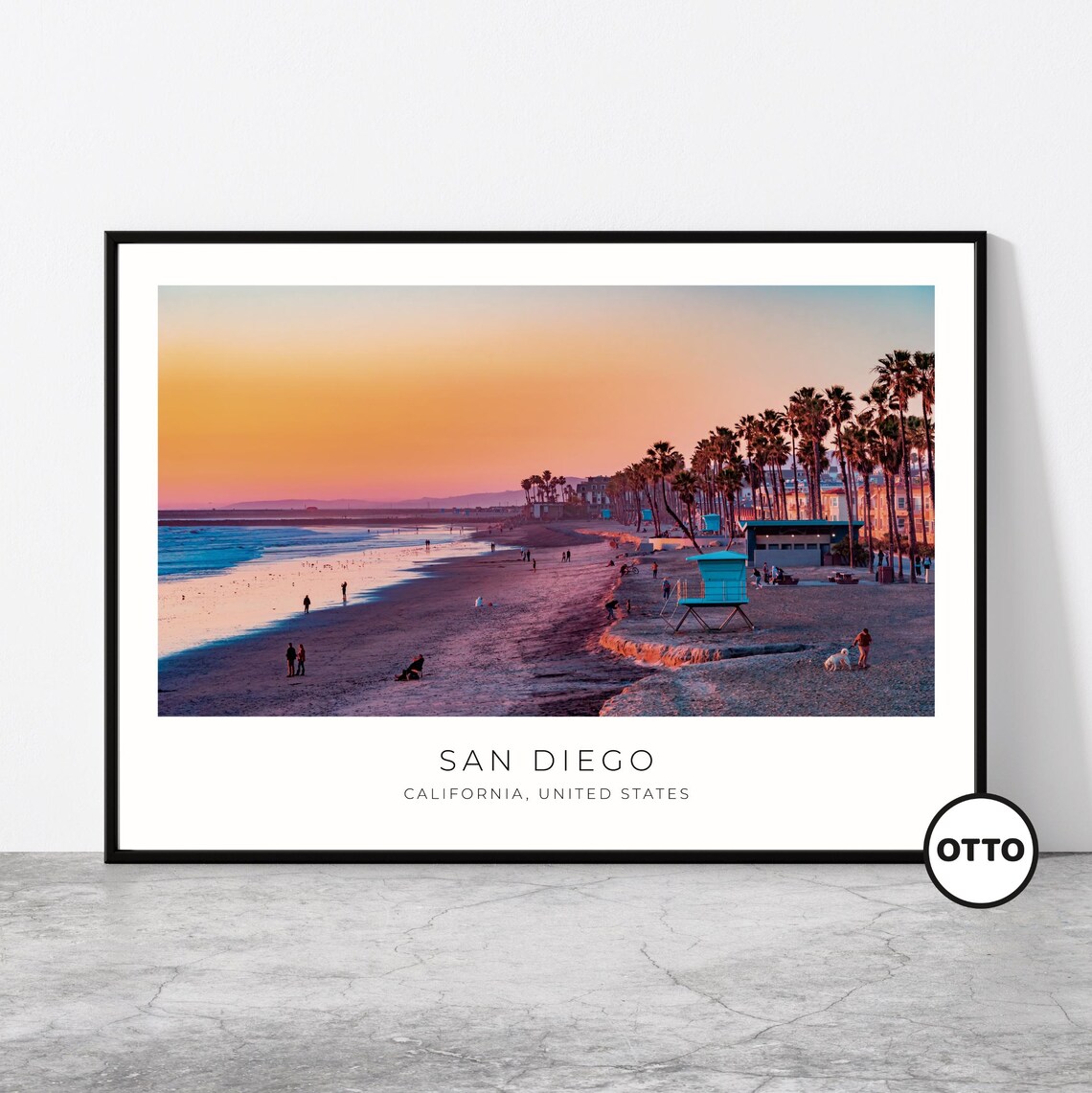 San Diego Travel Poster, California Home Decor