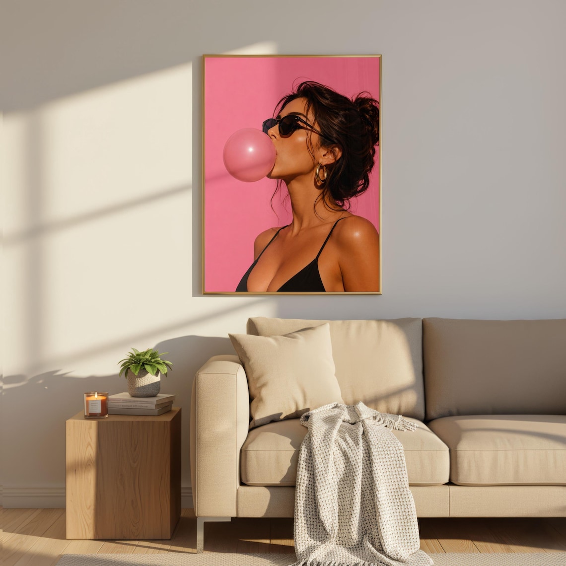 Bubble Gum Pop Art Fashion Statement Decor