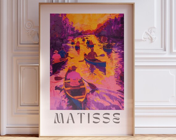 Henri Matisse Inspired Print With Frame Artful Matisse Framed Poster Matisse Art Print Livingroom Wall Art Gallery Wall Printed Matisse