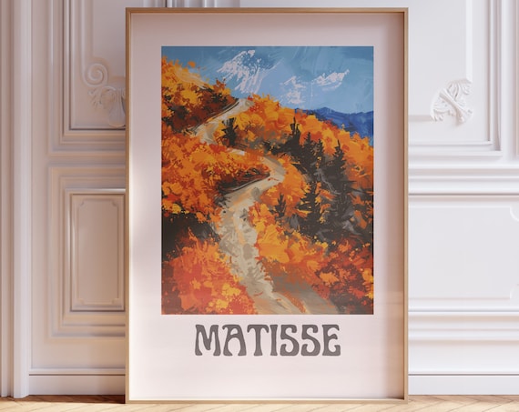 Henri Matisse Autumn Forest Winding Road Fauvist Color Art Poster