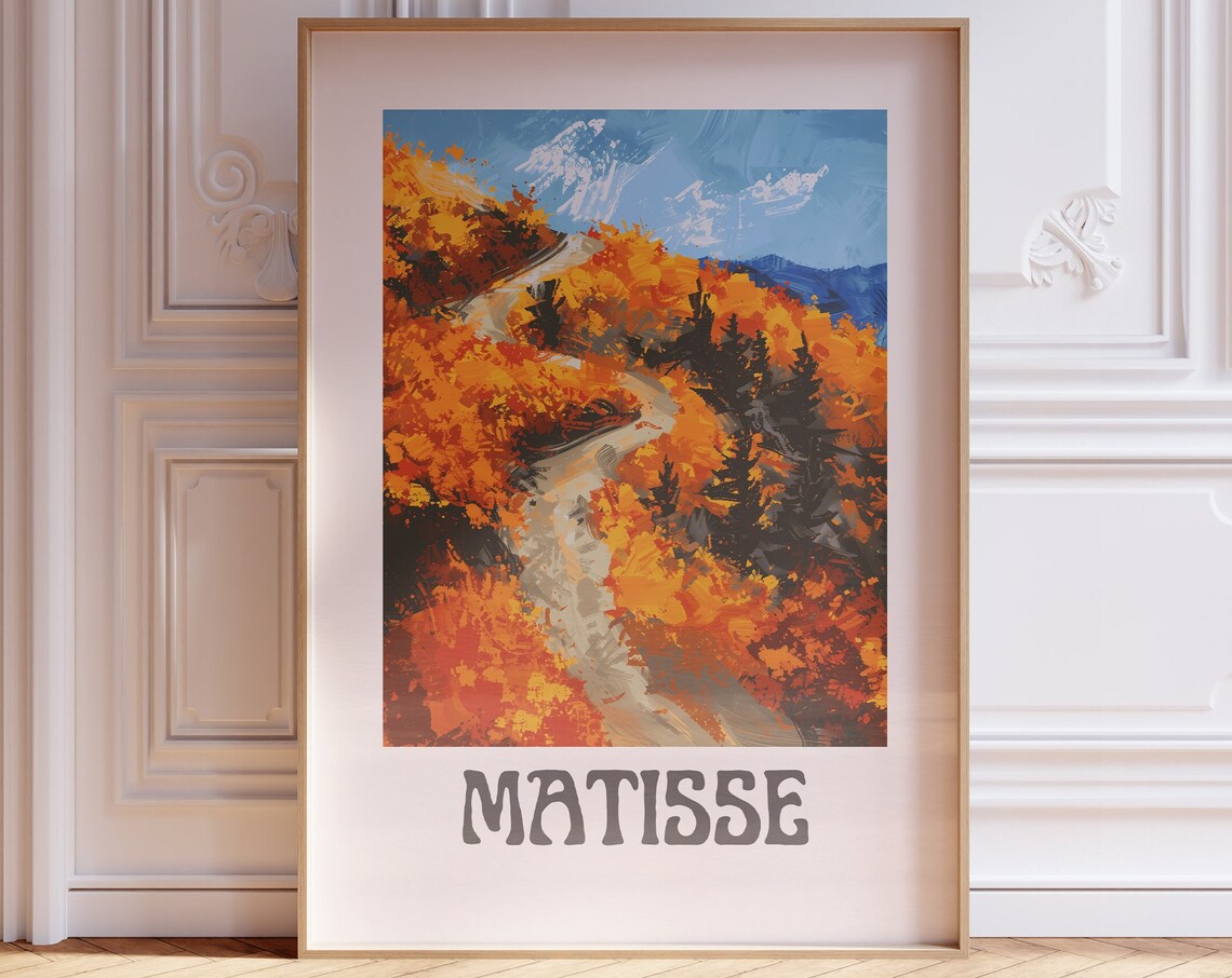 Henri Matisse Autumn Forest Winding Road Fauvist Color Art Poster