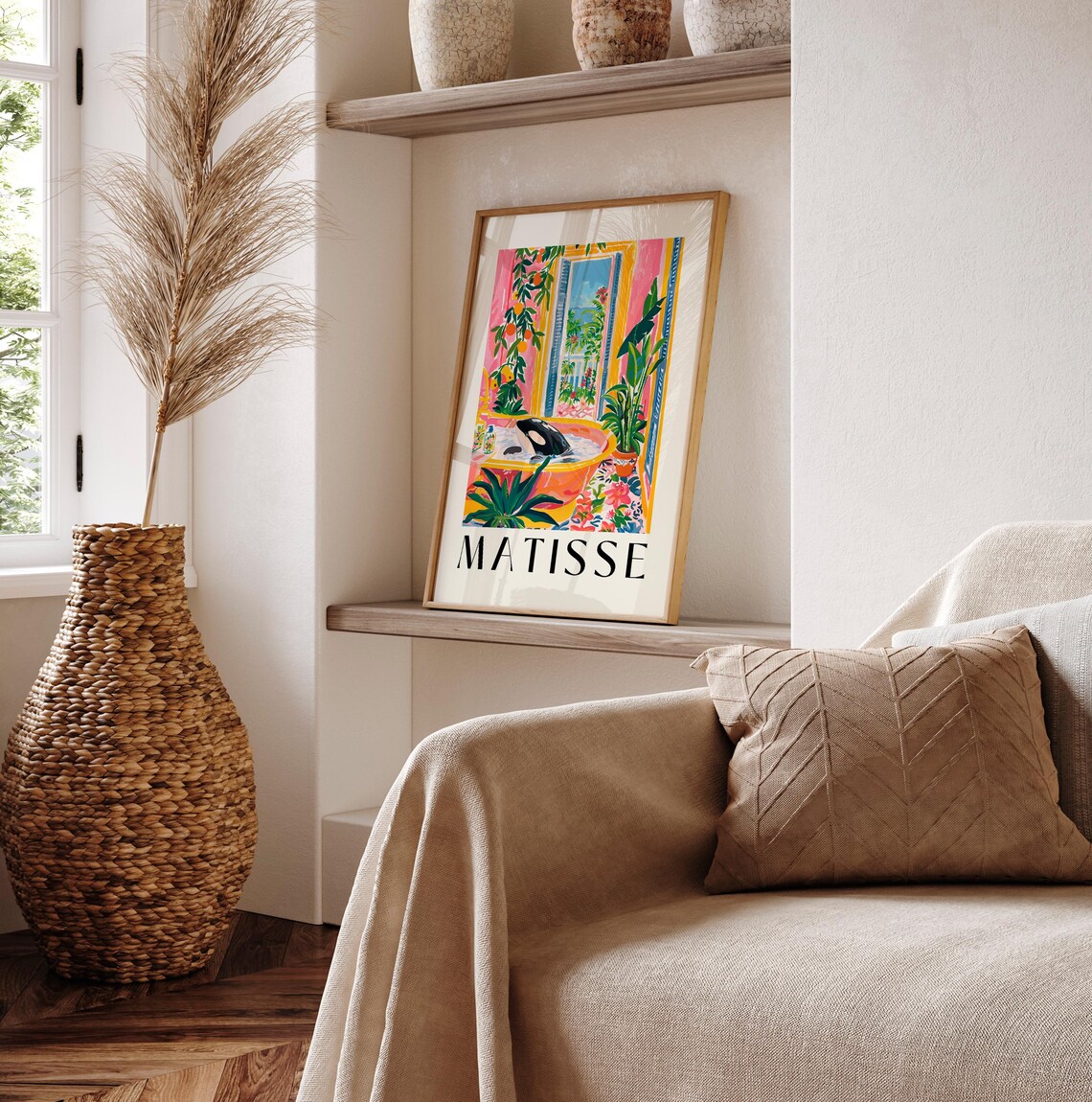 Orca in Bathtub, Matisse-Inspired Maximalist Art - Image 6