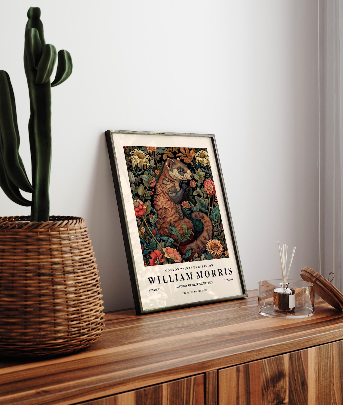 Ferret William Morris Botanical Poster, Mid-Century - Image 3