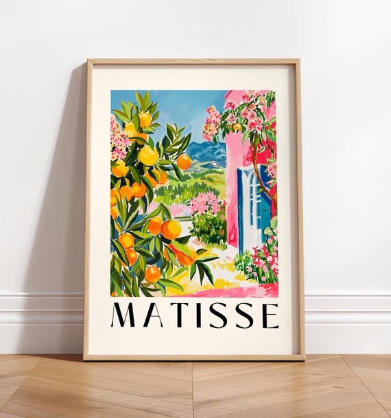 Spanish Oranges Mid-Century Modern Matisse Art Print