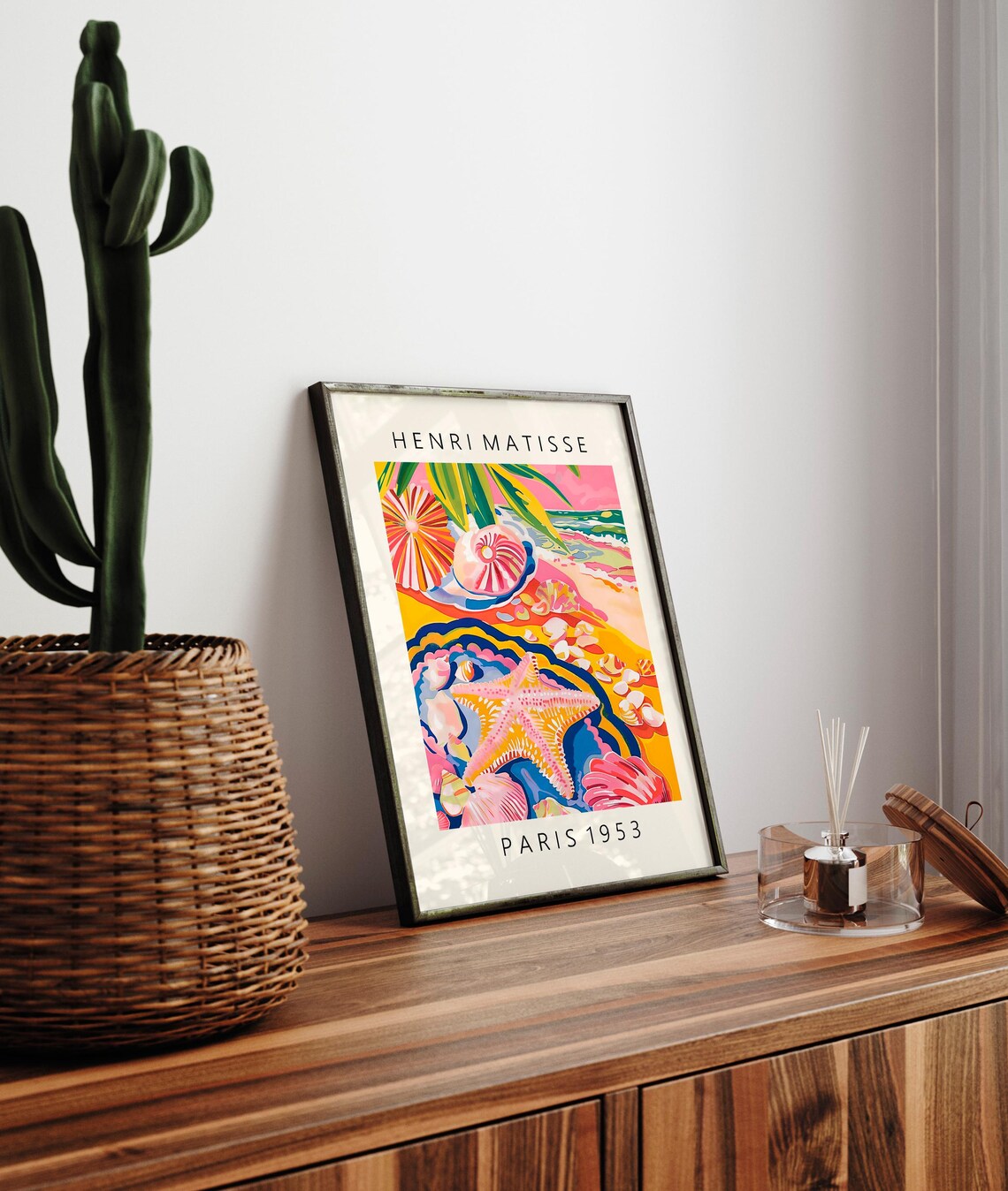 Starfish Beachy Coastal Cowgirl Art Print - Image 3