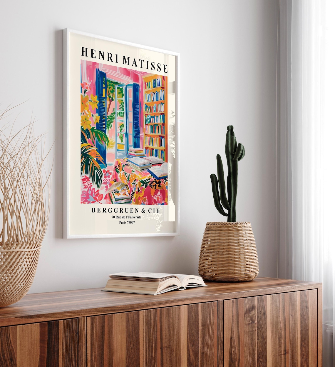 Henri Matisse Library Poster, Mid-Century Art Print - Image 4