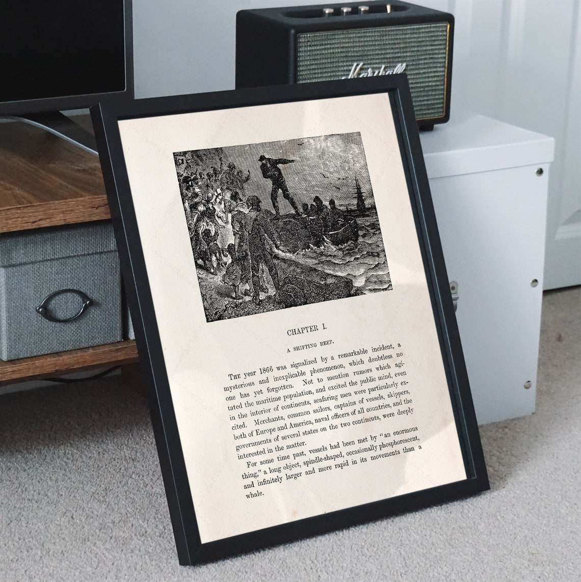 Jules Verne Twenty Thousand Leagues Under The Seas Chapter One Poster - Image 2