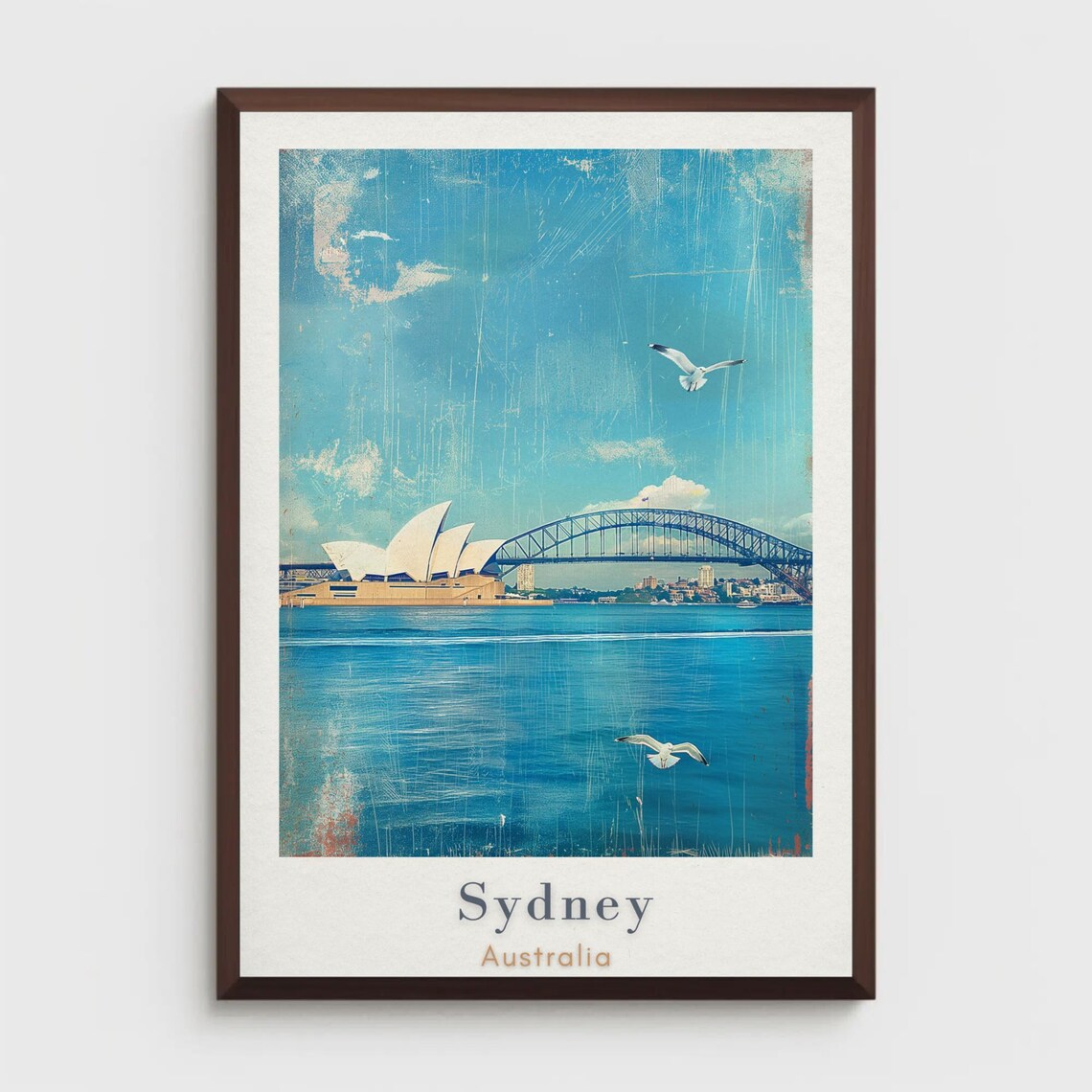 Sydney Travel Poster, Australia Wall Art