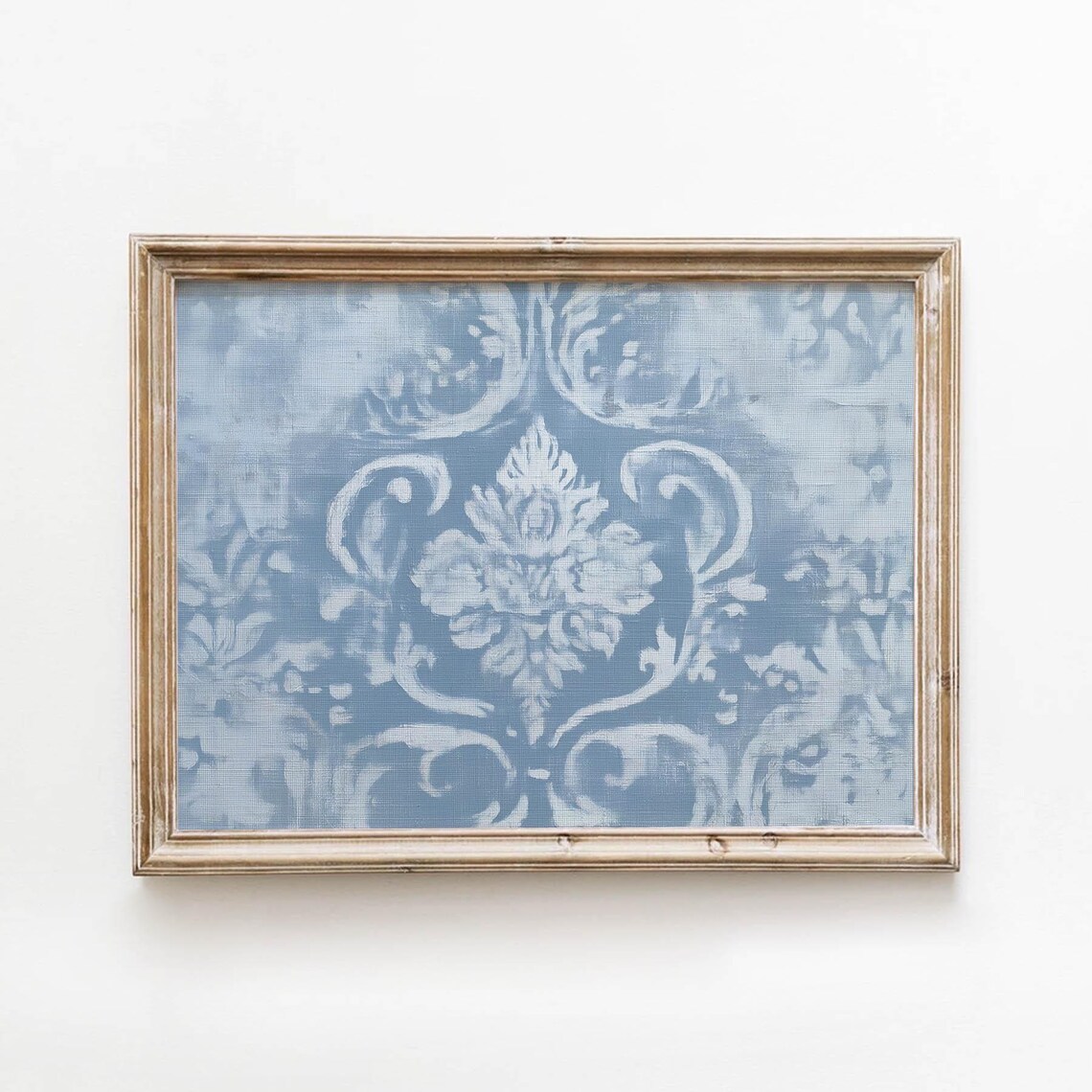 Vintage Damask Medallion Poster Print, Shabby Chic Decor