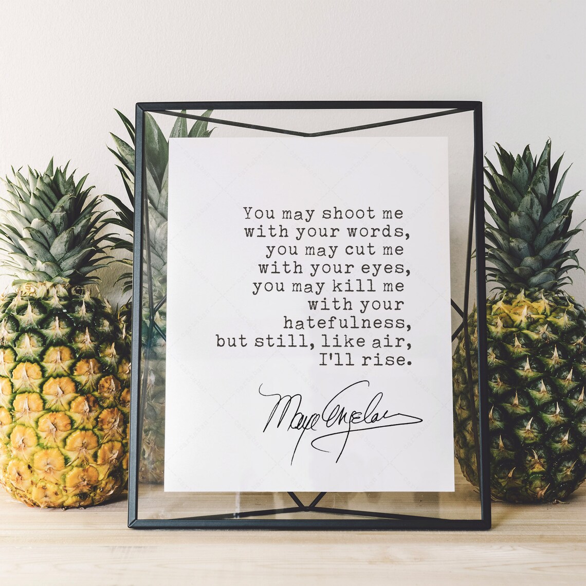 Maya Angelou Quote Art Print, Inspirational Poster - Image 2