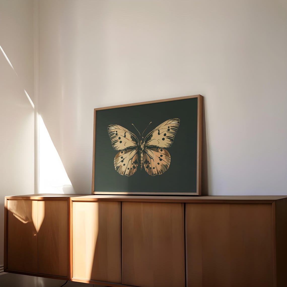 Butterfly Vintage Poster Retro Butterfly Print Dark Moody Insect Butterfly Wall Art Decor Vintage Poster Art Antique Moth Painting - Image 2