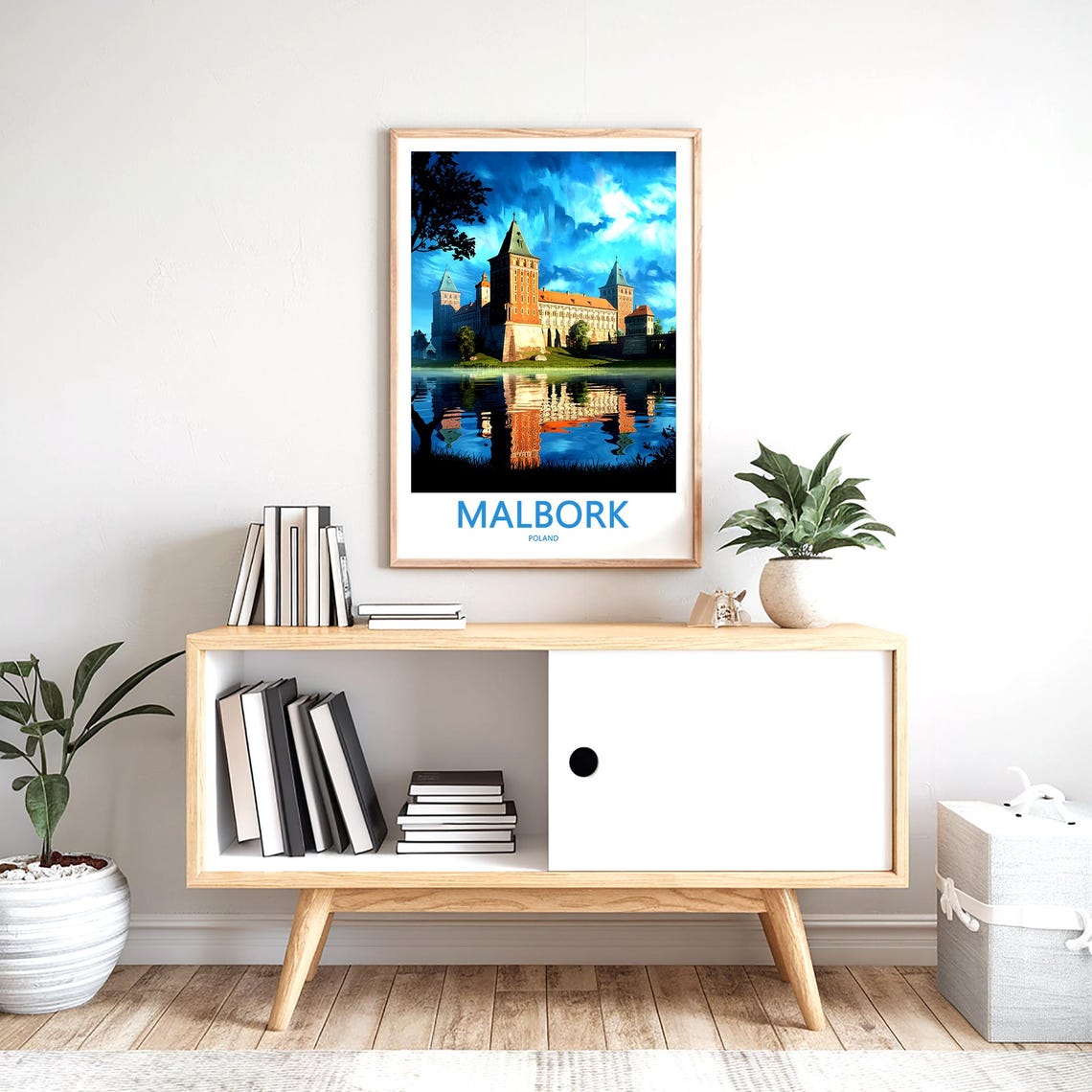Malbork Poland Castle Towers Under Dramatic Evening Sky Photo Poster - Image 2
