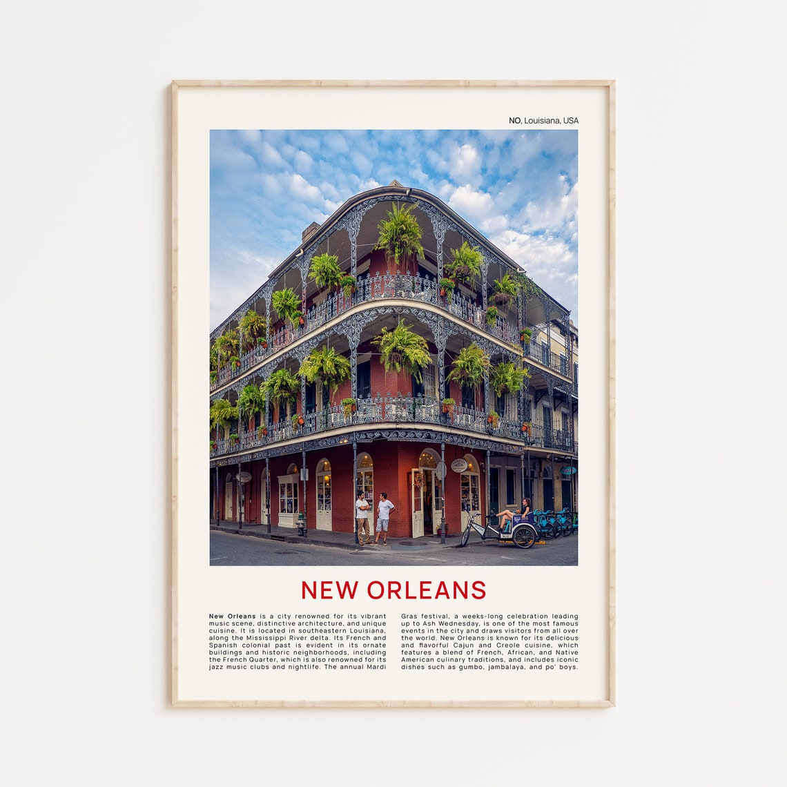 New Orleans Print Film Photo New Orleans Wall Art New Orleans Poster New Orleans Photo New Orleans Poster Print Louisiana Wall Decor
