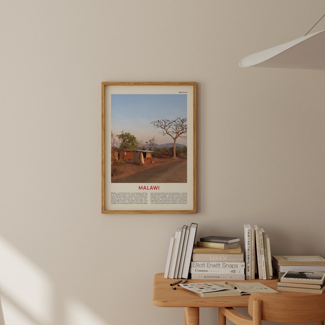 Malawi Rural African Village at Sunset Film Photo Travel Poster - Image 2
